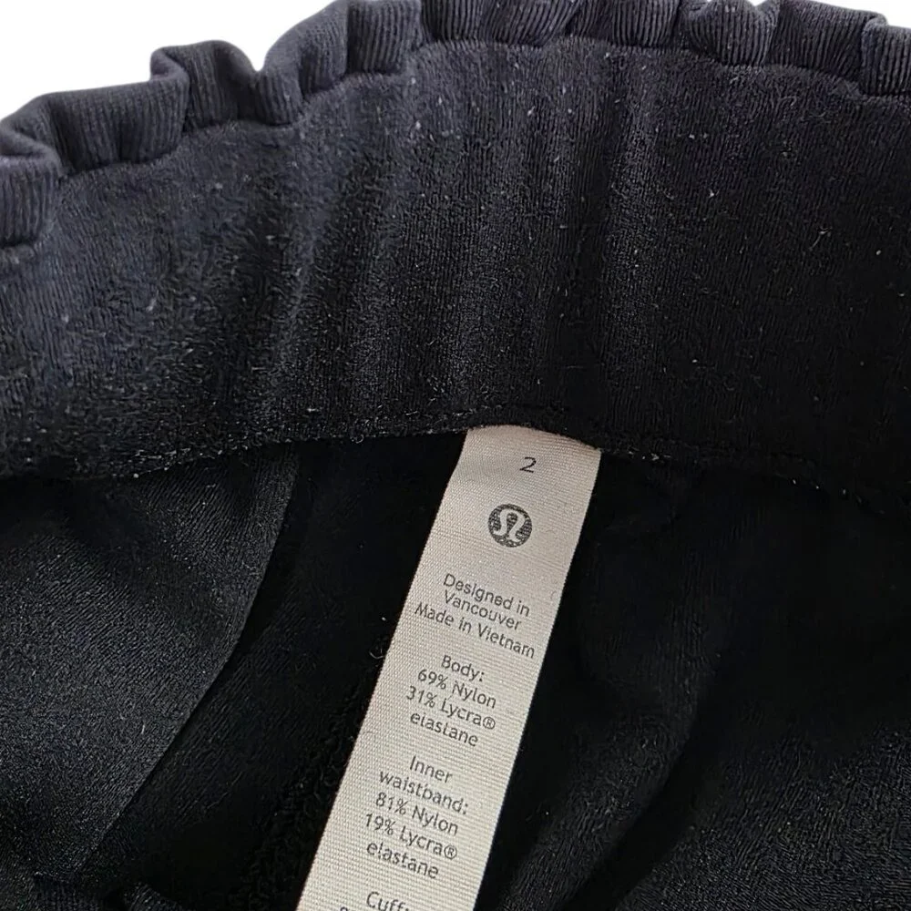 Lululemon Keep Moving Jogger, Luxtreme, Black, High Rise, Pull On, Size 2 - Picture 4 of 11